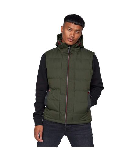 Veste sans manches kampnew homme vert kaki foncé Crosshatch