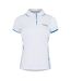 Polo Motif/style Détail Contrasté Club Italy Femme Blanc Head-1
