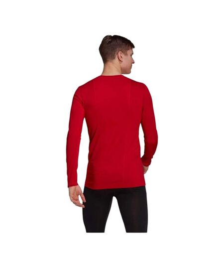 T-shirt Manches Longues Homme Rouge Adidas