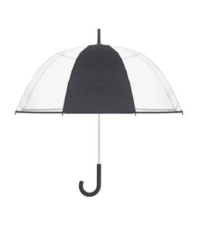 Parapluie Droit Gota Taille Unique Noir Transparent MidOcean