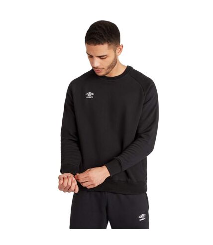 Umbro Mens Club Leisure Sweatshirt (Black/White) - UTUO132