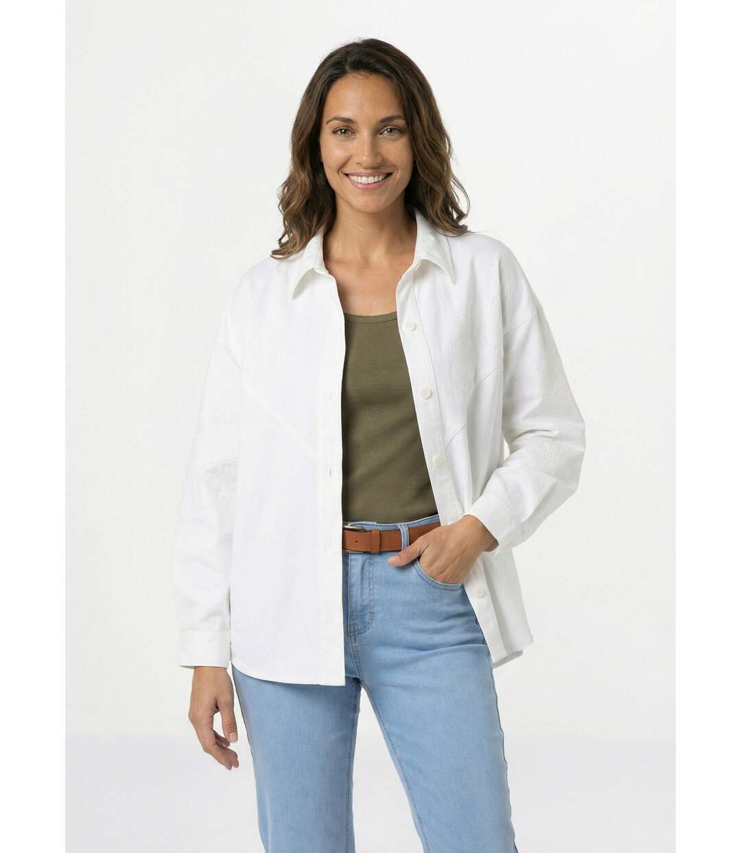 Veste surchemise coton broderie anglaise-1