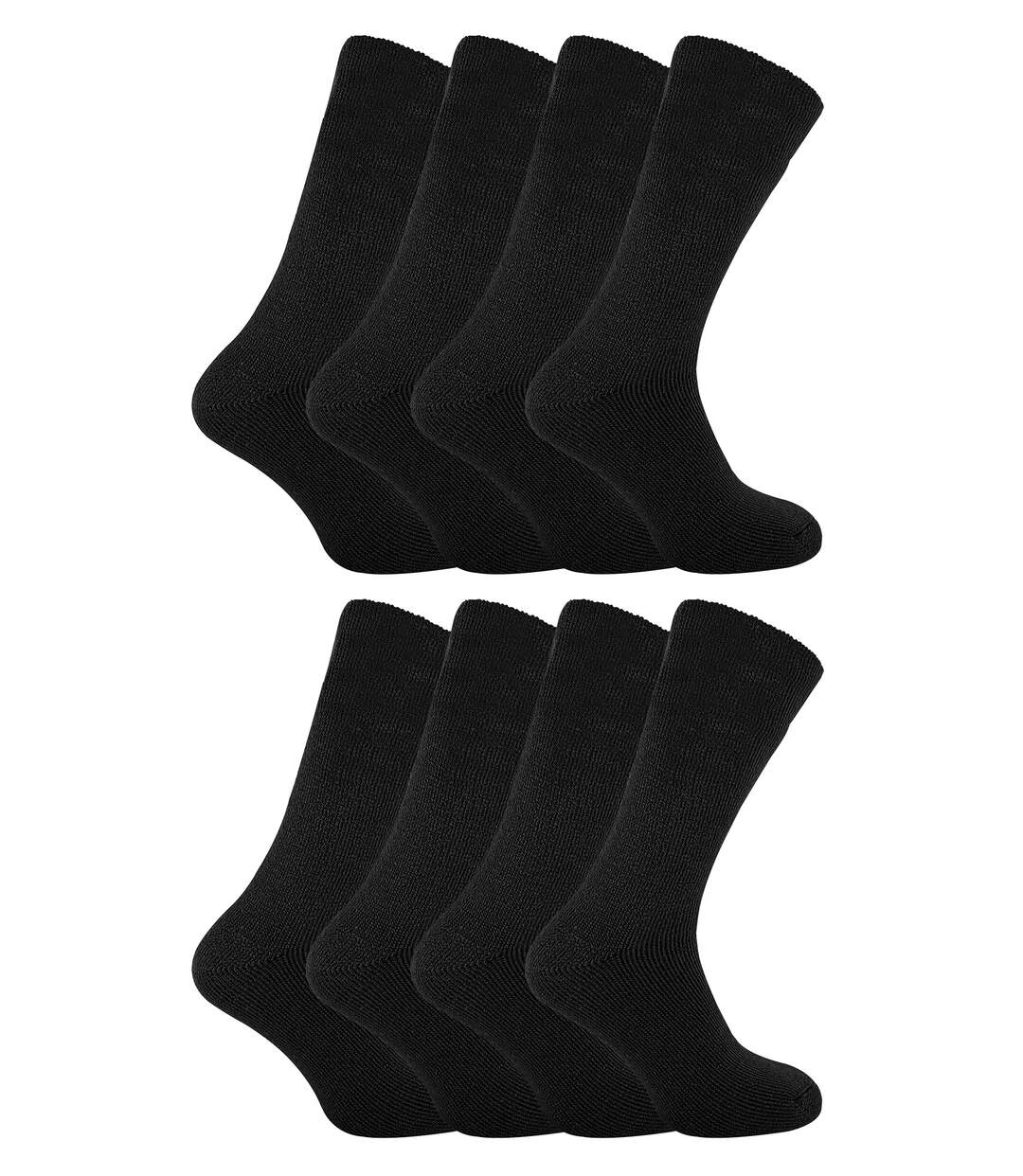 8 Pack Mens Thermal Sleep Socks | Soft & Comfortable Warm Bed Socks for Men | Size 6-11-1