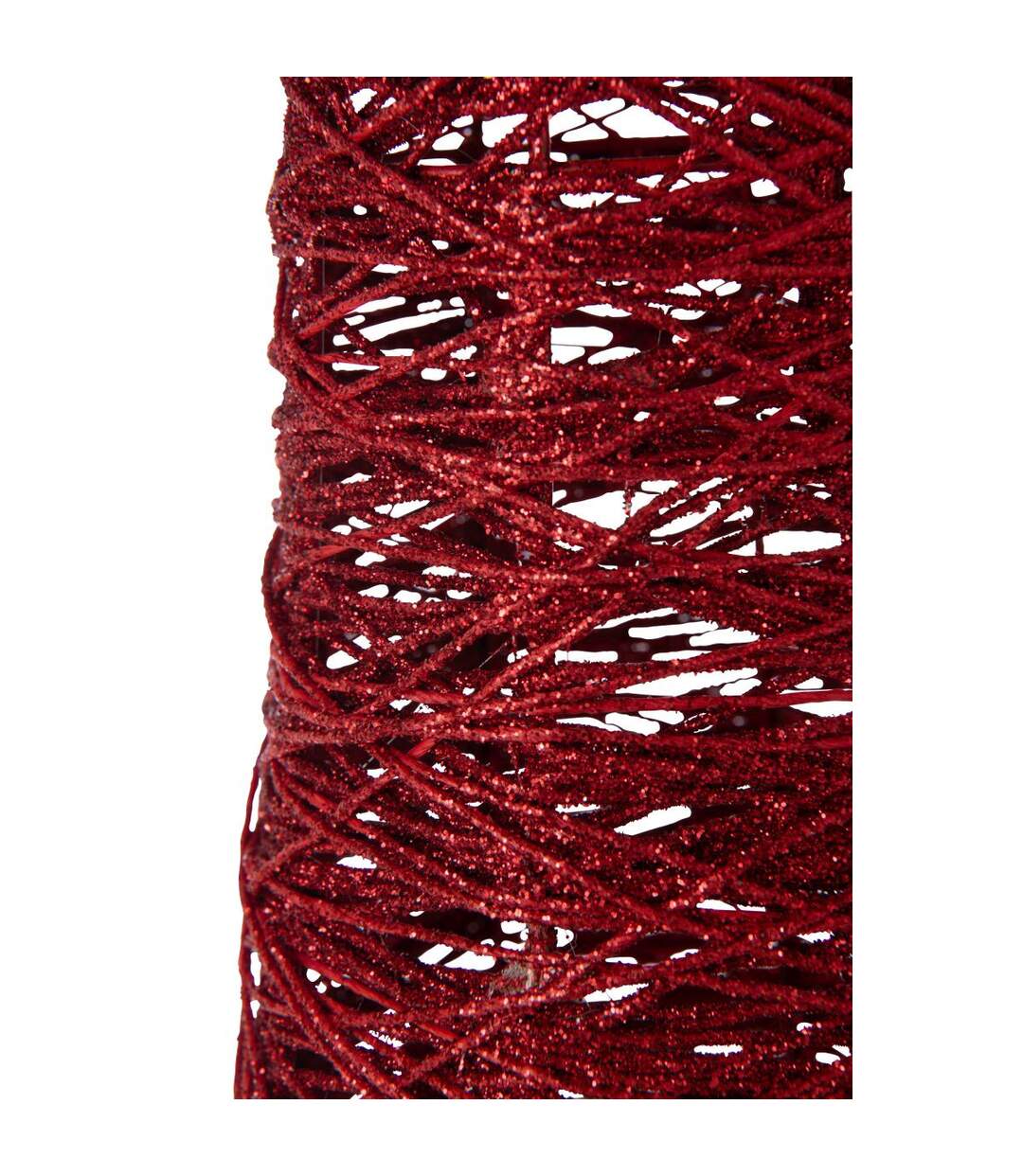 Sapin de Noël sur Socle Glitter 85cm Rouge-2