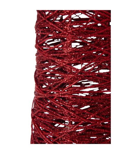 Sapin de Noël sur Socle Glitter 85cm Rouge