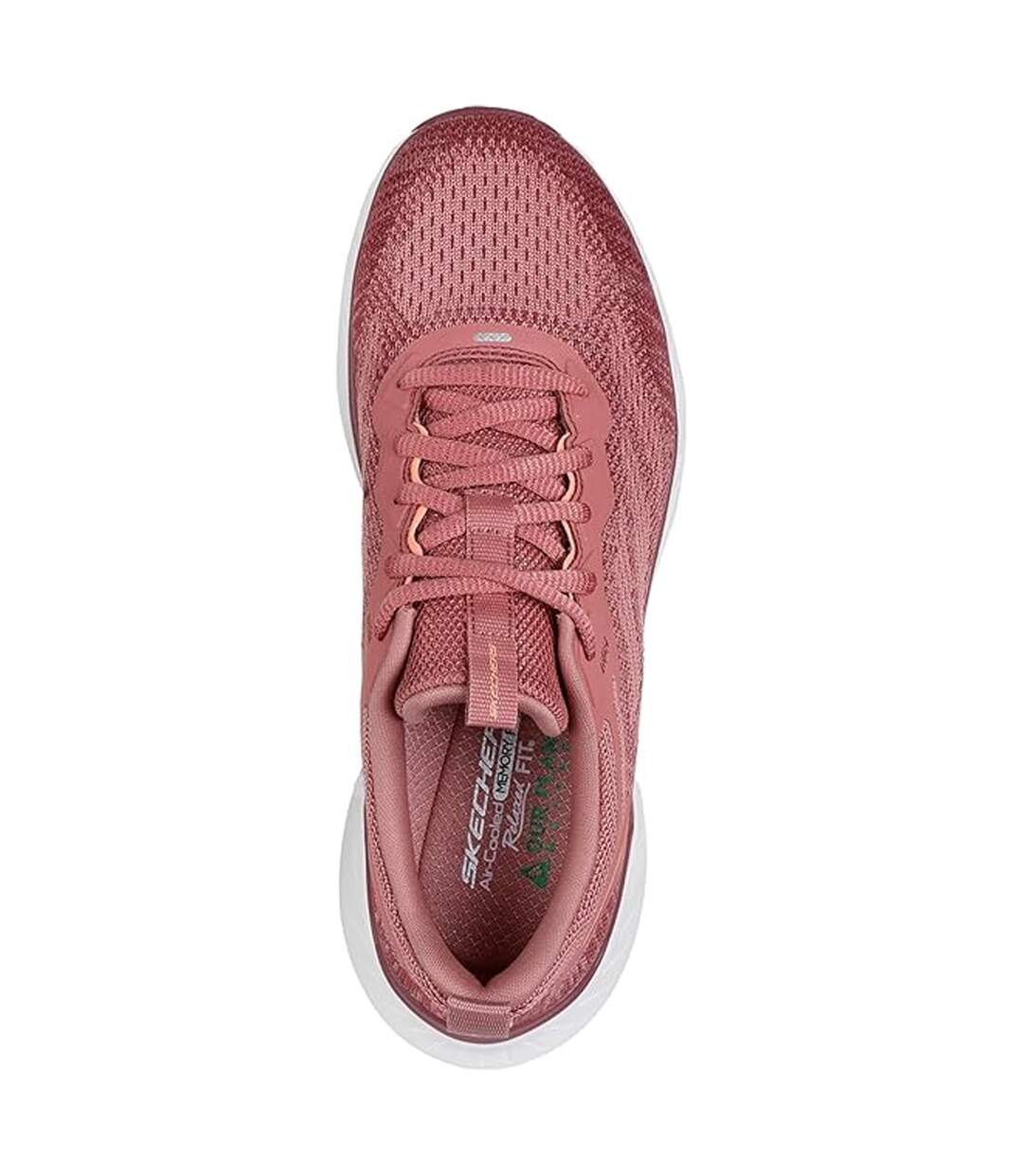 Womens/ladies Edgeride Power Flow Trainers Dark Mauve Skechers-4