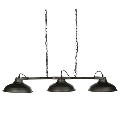 Suspension luminaire industrielle Sorn - L. 107 x H. 65 cm - Gris métallisé