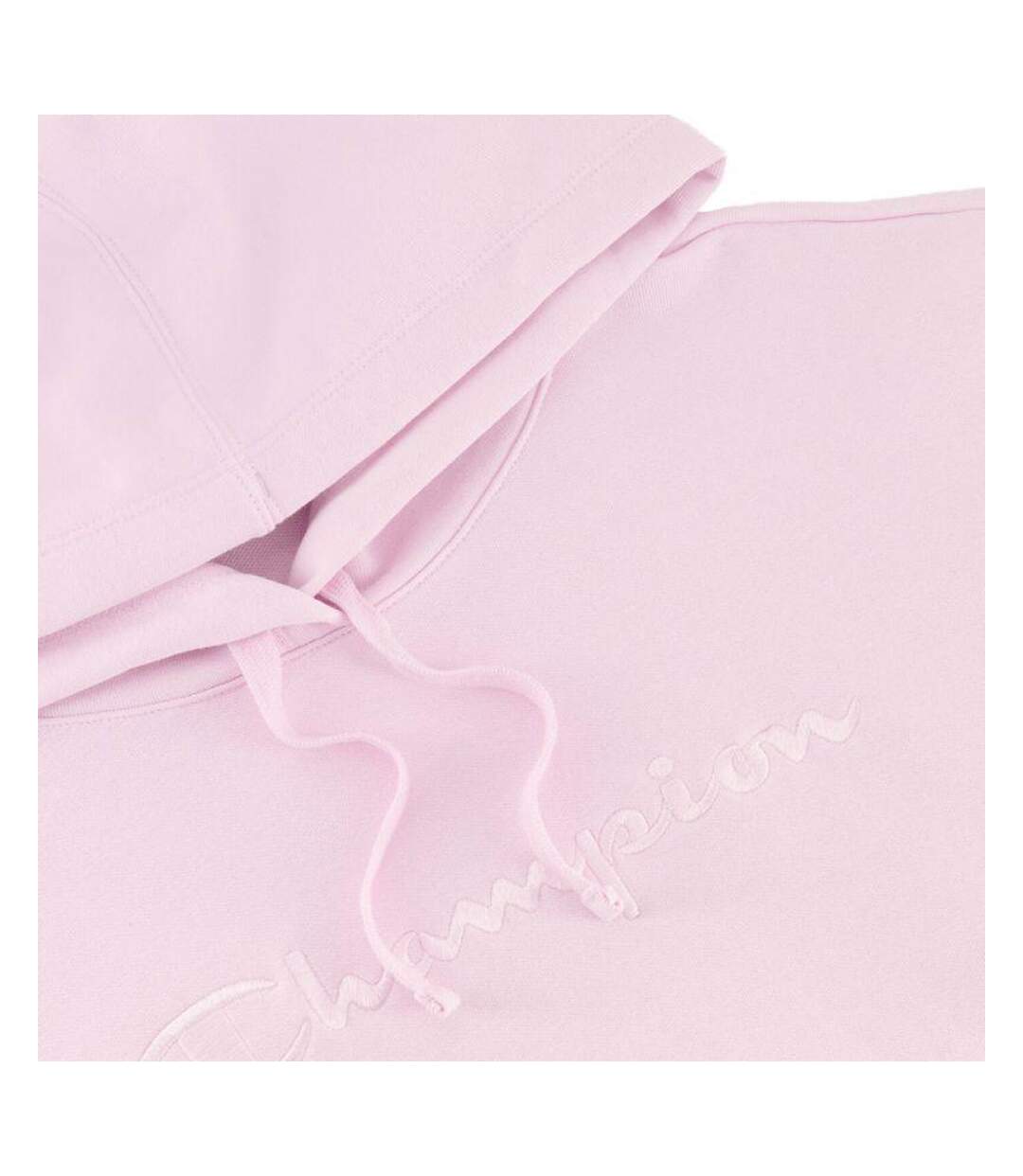 Sweat À Capuche Motif/style Logo Brodé Femme Rose Champion-4