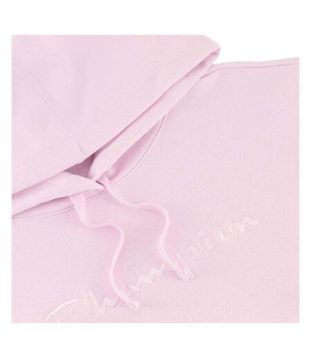 Sweat À Capuche Motif/style Logo Brodé Femme Rose Champion
