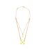 Play Double Arrow Necklace One Size Gold Off White-1