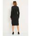 Robe pull courte brillante maille poilue-2