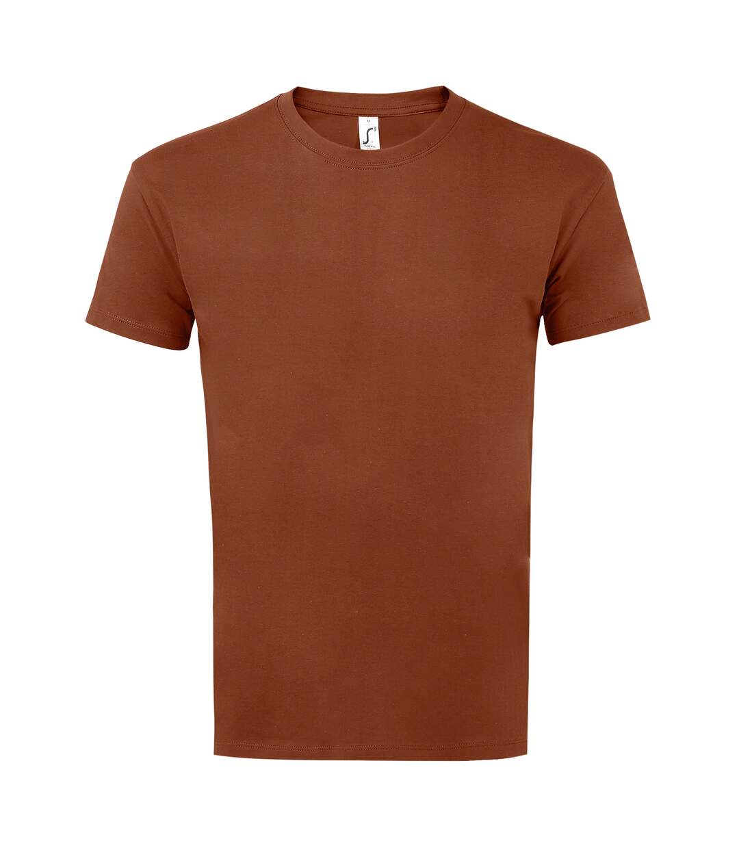 T-shirt manches courtes imperial homme marron clair SOLS