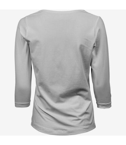 Tee Jays Womens/Ladies Stretch 3/4 Sleeve T-Shirt (White) - UTBC5120