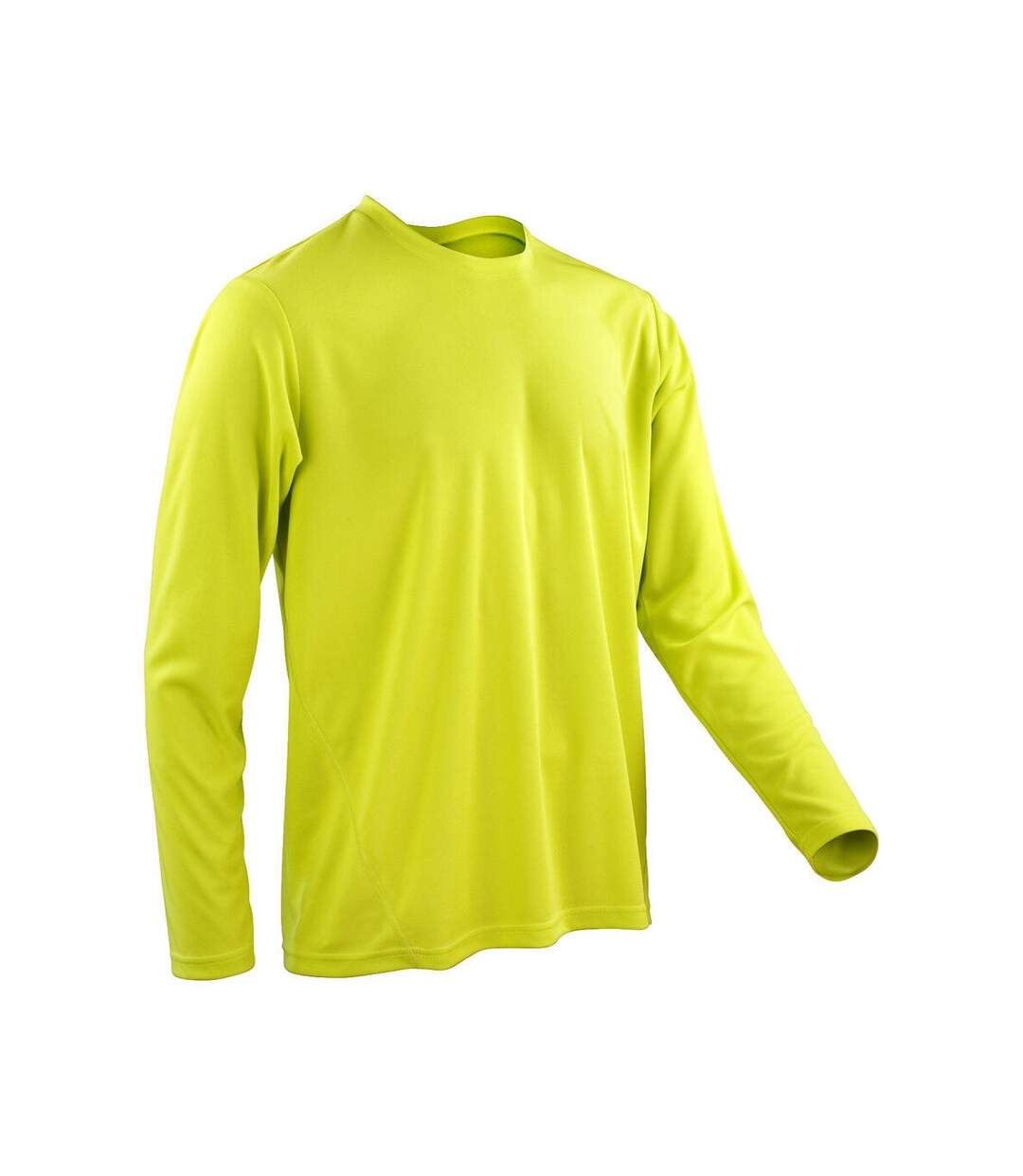 T-shirt Manches Longues Performance Adulte Vert Citron Spiro-2
