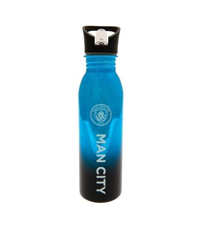 Manchester City FC Metallic 23.6floz Bottle (Blue/Black) (One Size) - UTTA8317