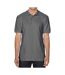 Unisex adult sports polo shirt charcoal Gildan