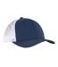 Casquette Trucker Motif/style Rétro Bleu Marine Blanc Flexfit-2