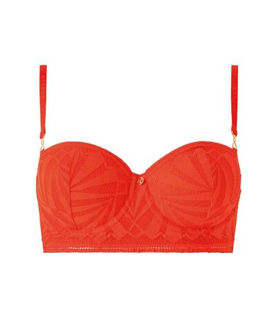 Soutien-gorge ampliforme coques moulées orange Salomé