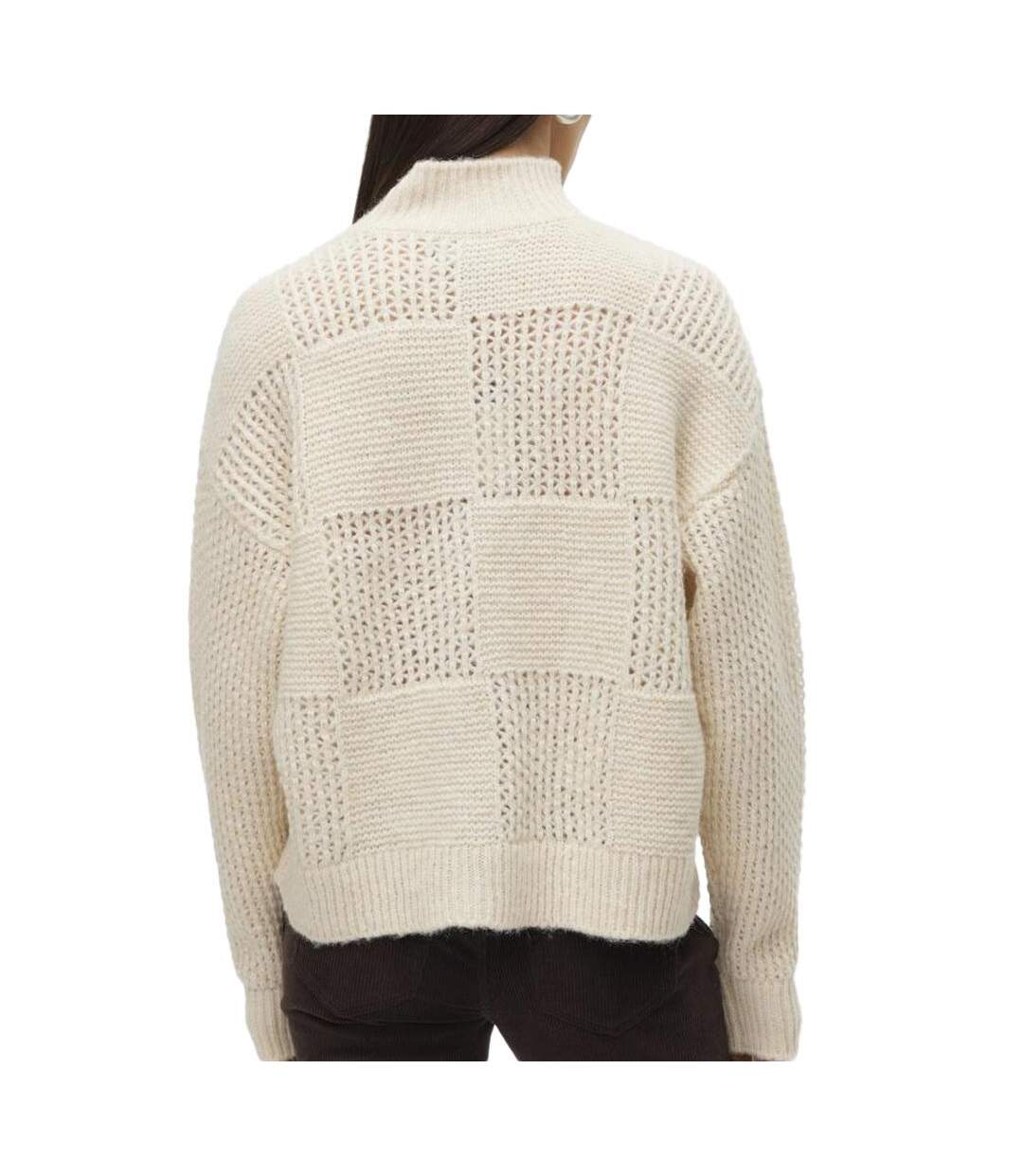 Pull écru femme vero moda moon - l-2