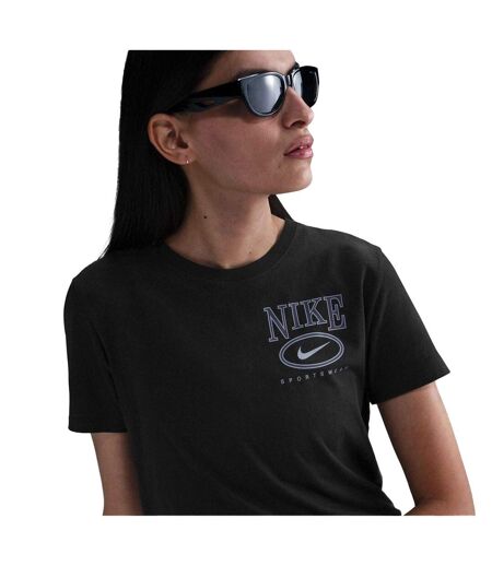 T-shirt Motif/style Swoosh Sportswear Club Femme Noir Nike