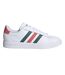 Baskets Motif/style À Rayures Grand Court 2.0 Femme Blanc Vert Adidas-1