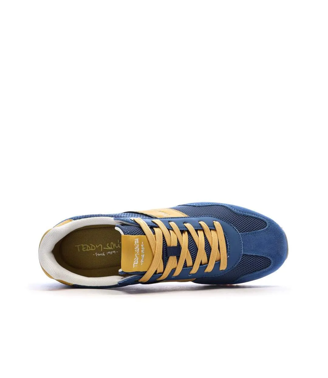 Baskets bleu/jaune homme teddy smith 120501-4