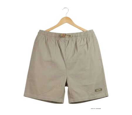 Short homme MAYFLOWER 710117U003 lierre beige : le bermuda 3 poches robuste en polycoton