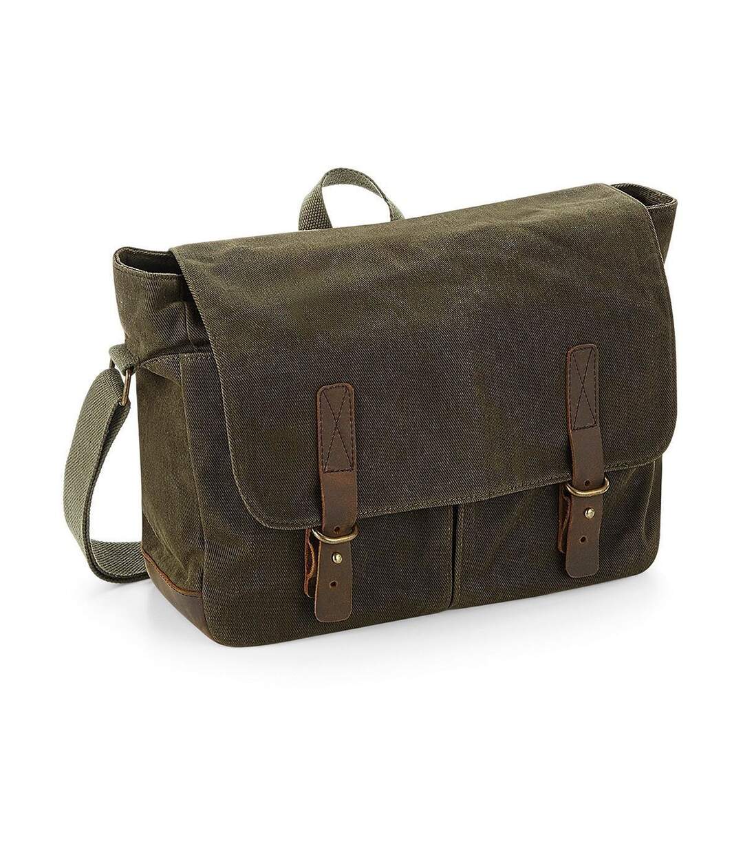 Sac besace en toile - QD653 - vert olive