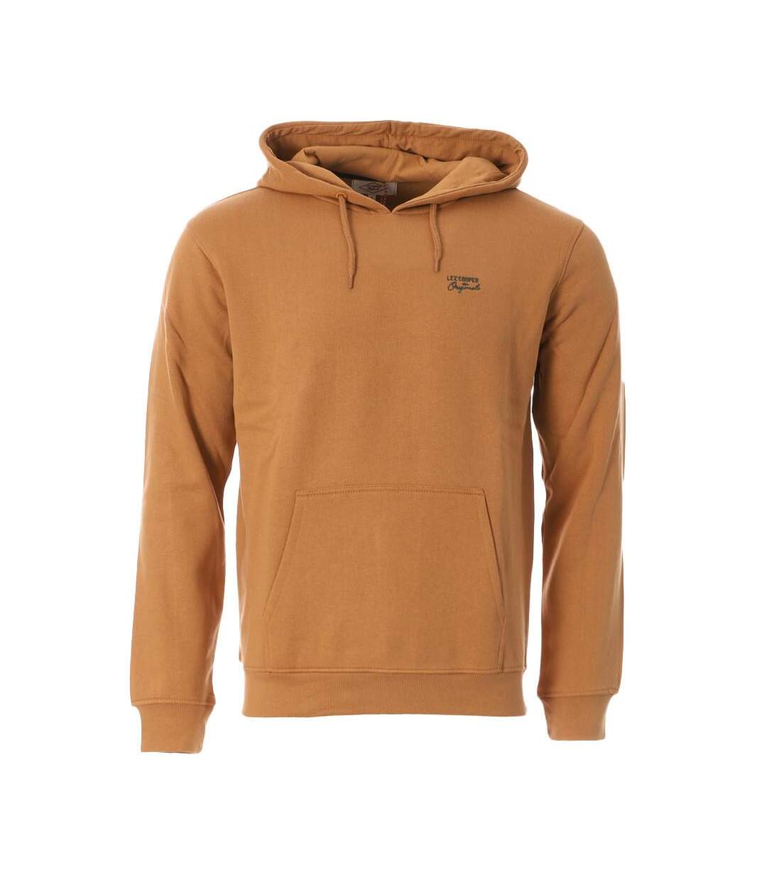 Sweat à Capuche Camel Homme Lee Cooper Odalo - 4XL-1