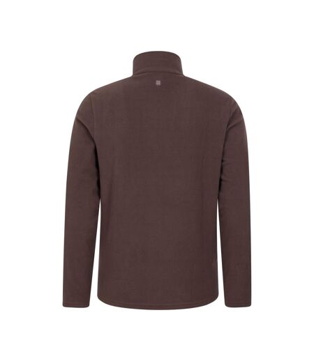 Mens Camber Ii Half Zip Fleece Top Brown Mountain Warehouse