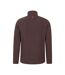 Mens Camber Ii Half Zip Fleece Top Brown Mountain Warehouse-2