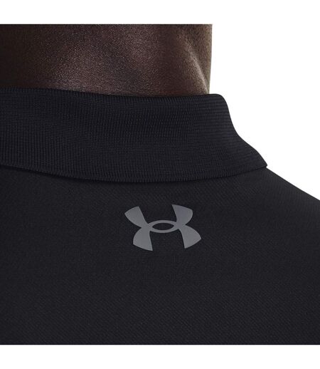 Mens Polo Shirt Black Black Under Armour