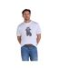T-shirt Motif/style Motard Bully Boy Homme Blanc Raging Bull-2