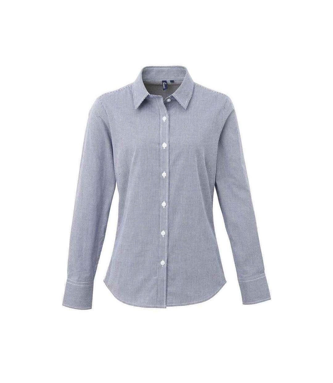 Chemisier Femme Bleu Marine Blanc Premier-1