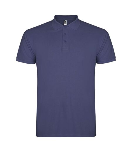 Roly Mens Star Short-Sleeved Polo Shirt (Blue Denim)