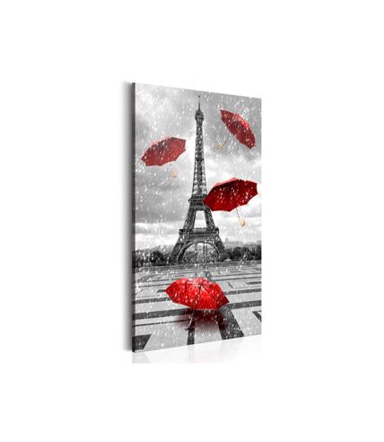Paris Prix - Tableau Imprimé paris : Red Umbrellas 60x120cm