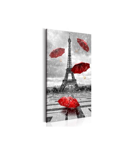 Paris Prix - Tableau Imprimé paris : Red Umbrellas 60x120cm