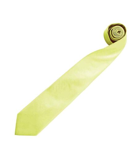Cravate Unie Homme Taille Unique Vert Citron Premier