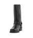 Woodland Mens High Harley Western Harness Leather Boots (Black) - UTDF578-4