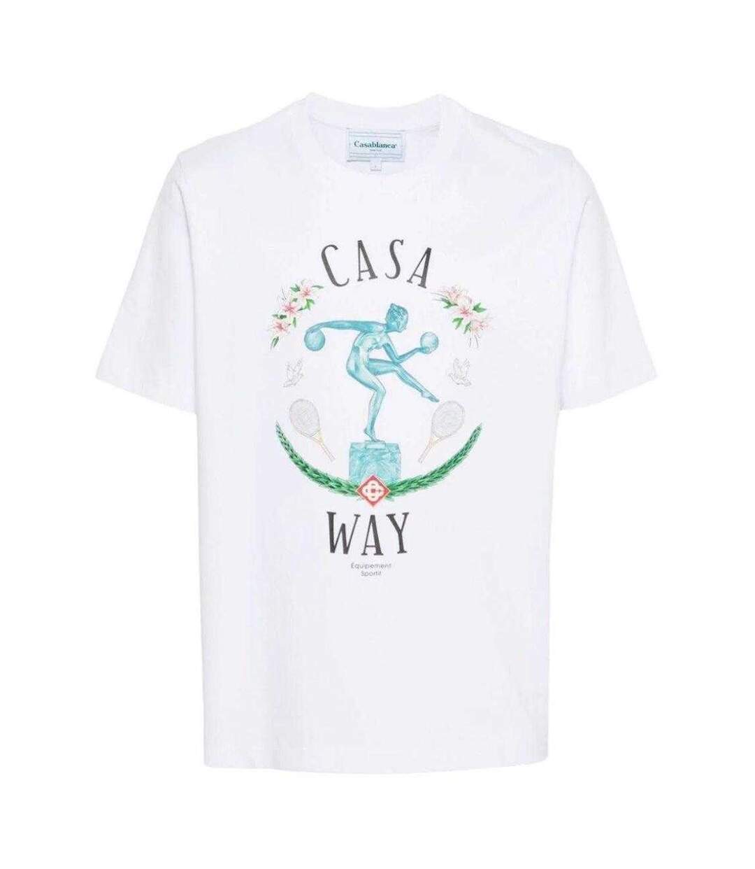 T-shirt Statue En Marbe Homme Blanc Casablanca-2
