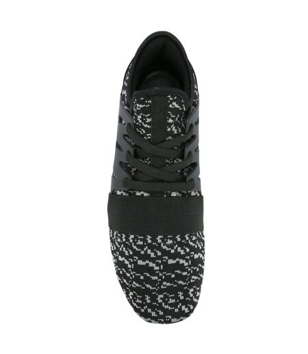 Mens Runner Trainers Black Plein Sport