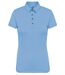Polo jersey manches courtes - Femme - K263 - bleu ciel