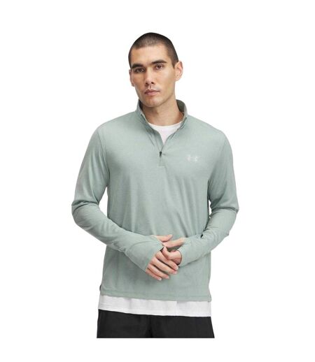Mens Launch Quarter Zip Track Top Green Under Armour