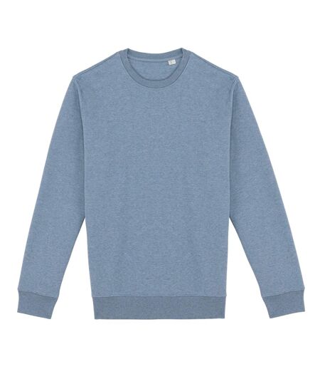 Unisex Adult Crew Neck Sweatshirt Cool Blue Heather Native Spirit