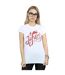 Disney Femme/Ladies Aladdin Movie Jafar Flames Logo Cotton T-Shirt (Blanc) - UTBI6551-2