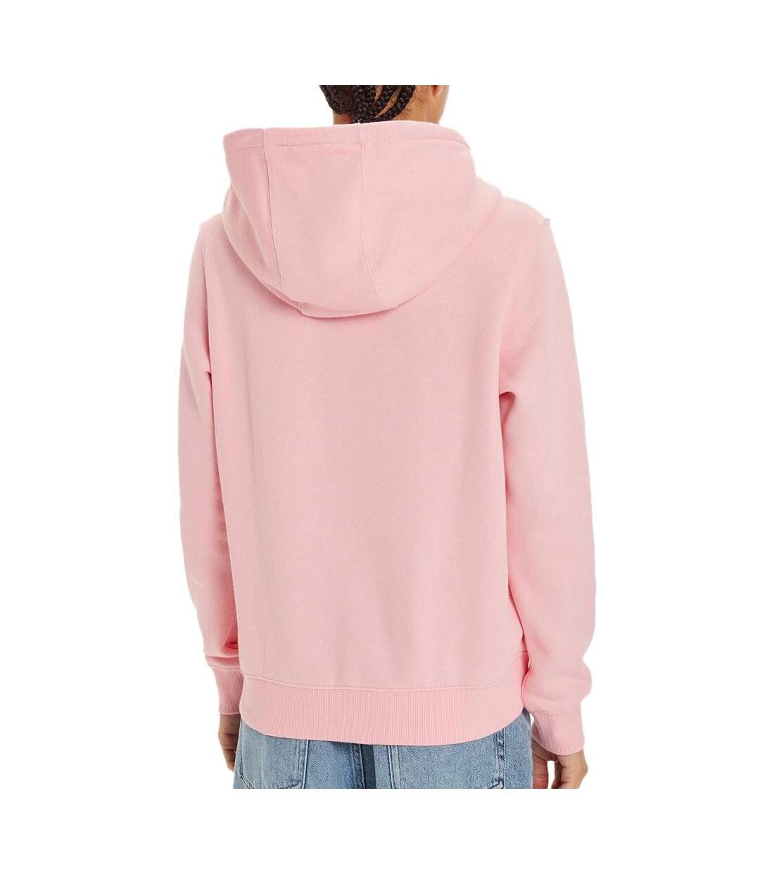 Sweat à Capuche Rose Femme Tommy Hilfiger Flag Hoodi - L-2