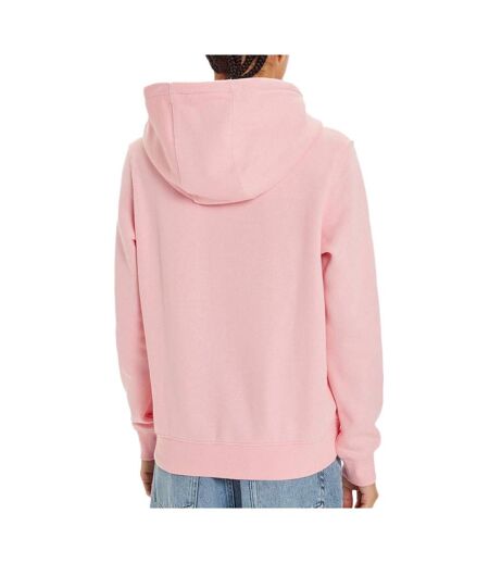 Sweat à Capuche Rose Femme Tommy Hilfiger Flag Hoodi - L