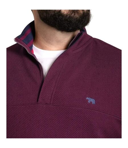 Sweat Motif/style Matelassé Lancaster Homme Bordeaux Duke