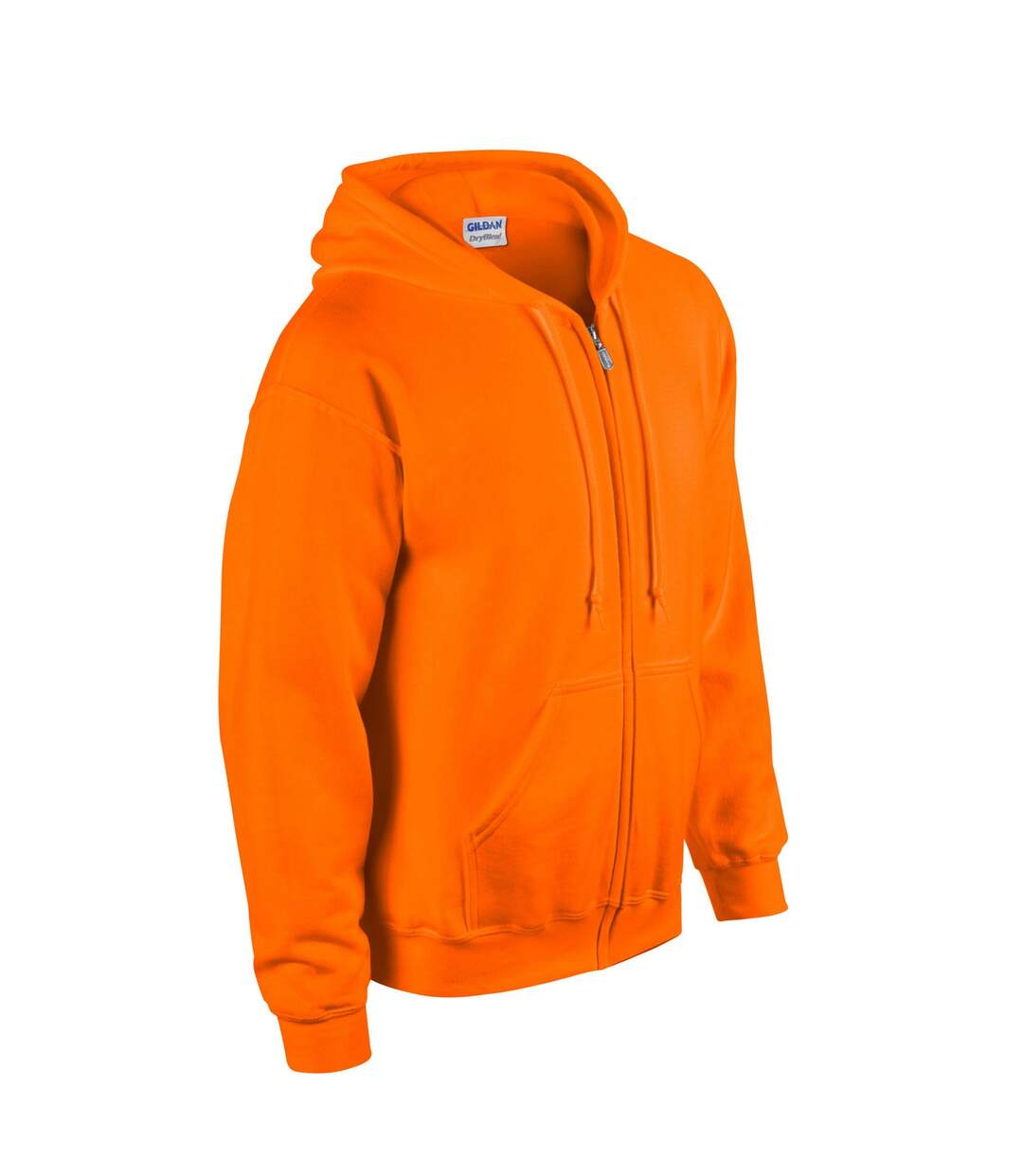 Veste À Capuche Adulte Orange Fluo Gildan-3