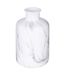 Vase Déco Effet Marbre Soa 17cm Blanc-1